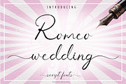 Romeo Wedding Calligraphy Fonts, a Script Font by Tanondesign (Thumbnail 1 of 4)