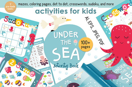 Under the Sea Activity Book for Kids, an Education Illustration by Nursery Art