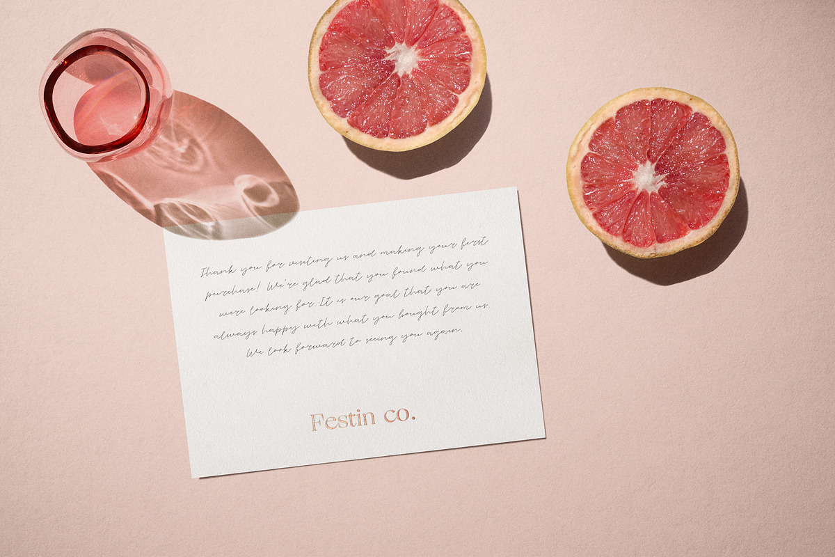 FESTIN Branding Stationery Mockup, a Product Mockup by Cuoco (Photo 3 of 11)
