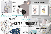 Nursery Art Cute Mouses, an Animal Illustration by Nursery Art (Thumbnail 1 of 7)