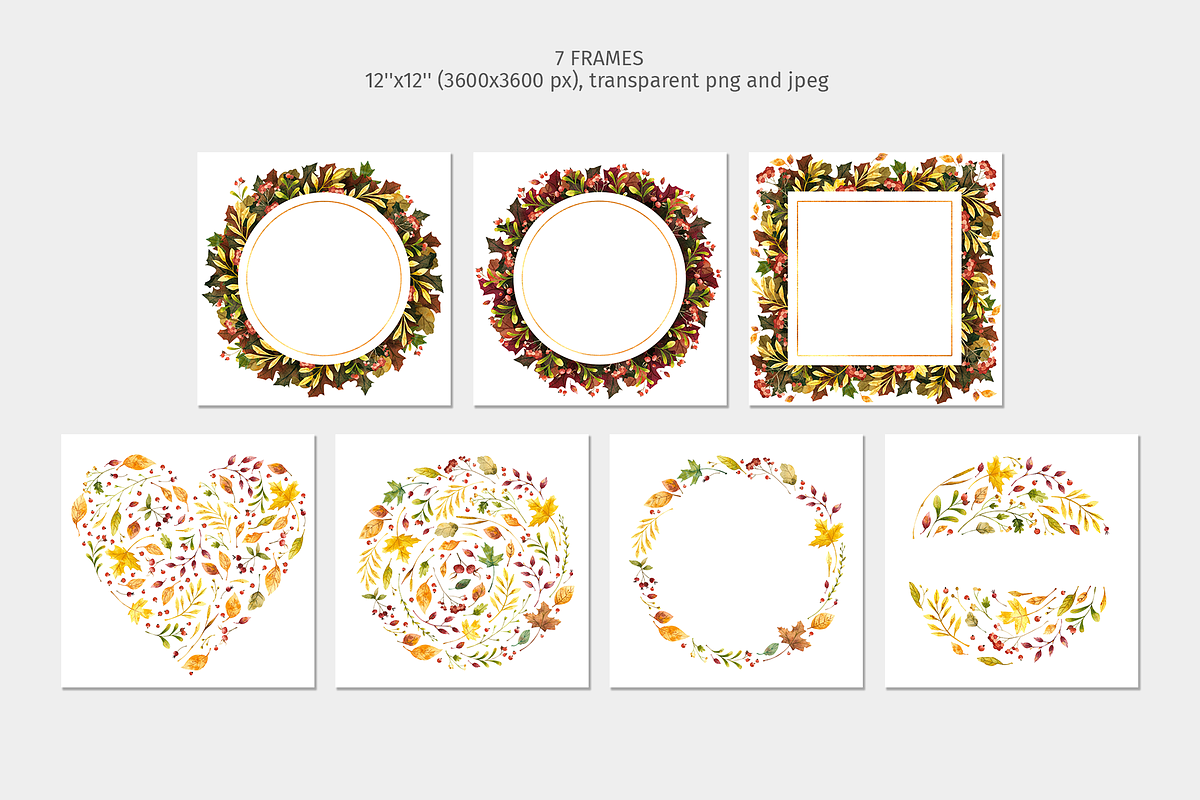 Fall Clipart, Patterns, Frames, an Object Graphic by Valin Malin (Photo 6 of 7)