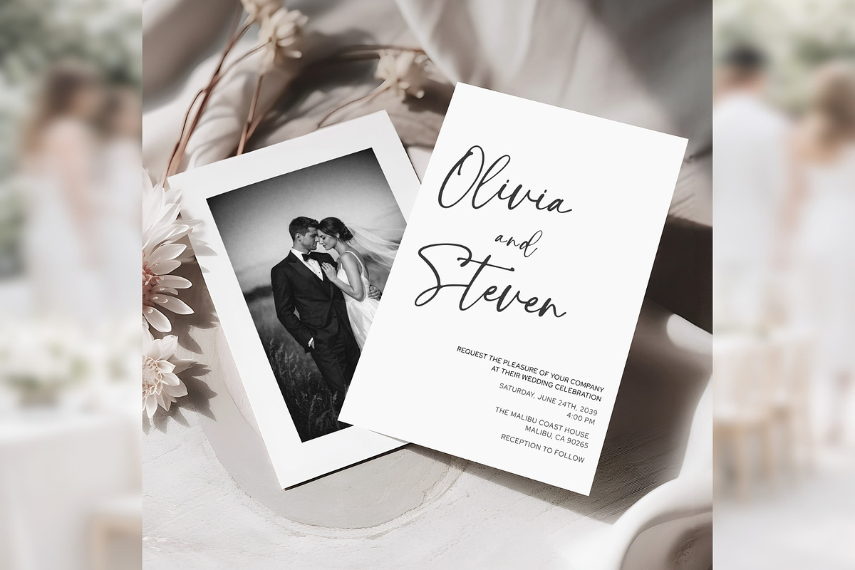 Modern Script Invitation Canva bd007, an Invitation Template by TyphoonStudio (Photo 7 of 10)