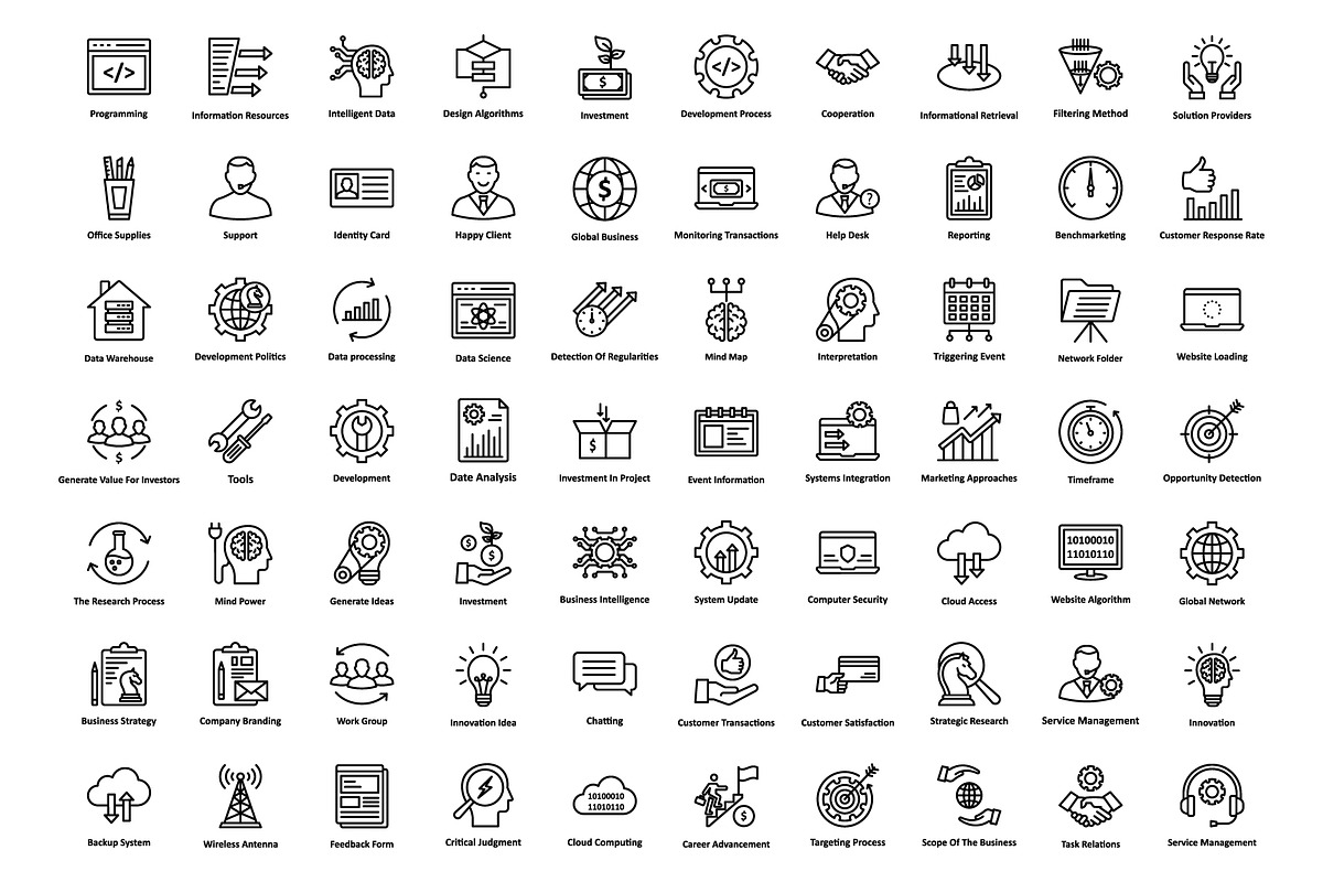 1275 Business Startup Line Icons, an Outline Icon by Vector Portal (Photo 4 of 20)