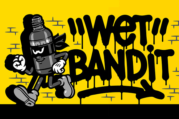Wet Bandit Font preview 5