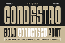 Condestro Bold Condensed Font