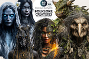 Creatures of Folklore Clipart Set, a Person Illustration by ThatsDesignArt (Thumbnail 1 of 10)