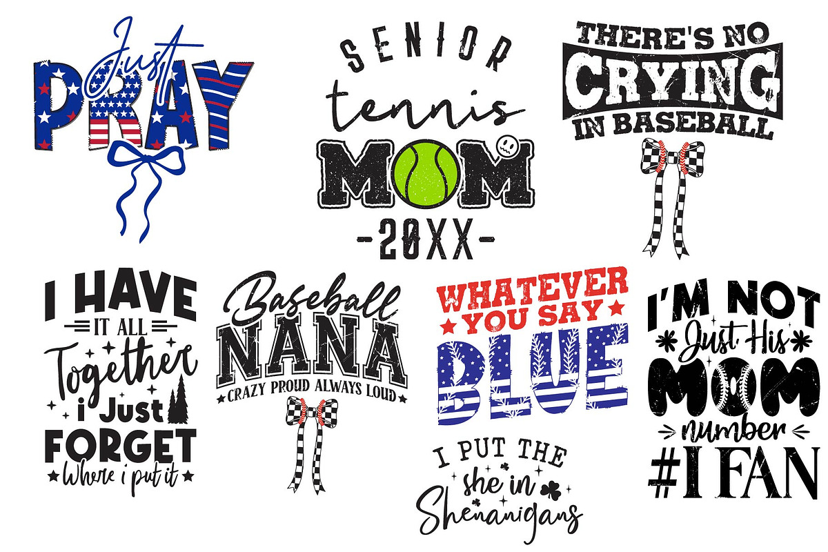Baseball Sports Typography SVGBundle, an Object Graphic by vintage (Photo 1 of 3)