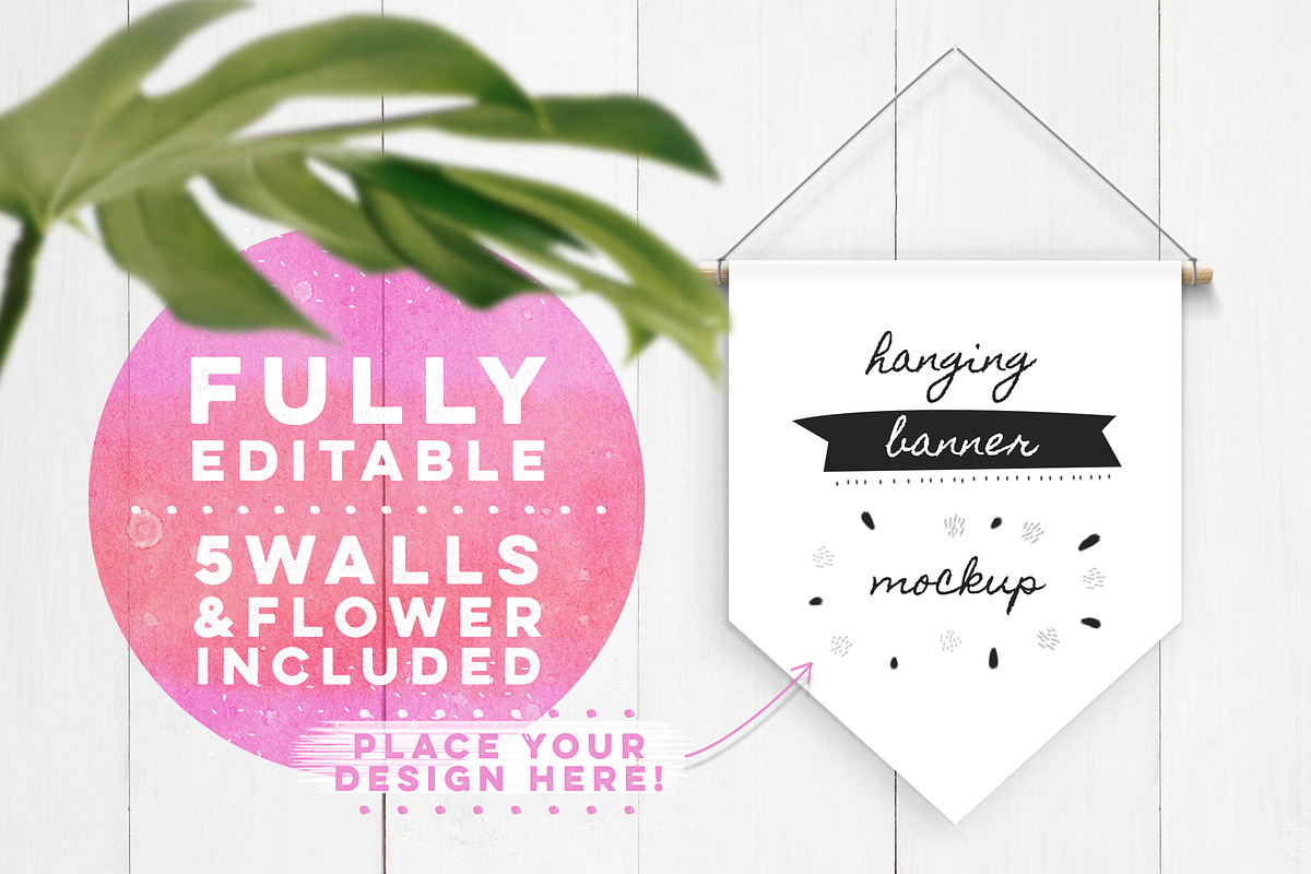 Hanging Banner Mockup, a Product Mockup by Hype Your Prints (Photo 1 of 9)
