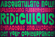 Ridiculous PB, a Sans Serif Font by Pink Broccoli (Thumbnail 1 of 5)