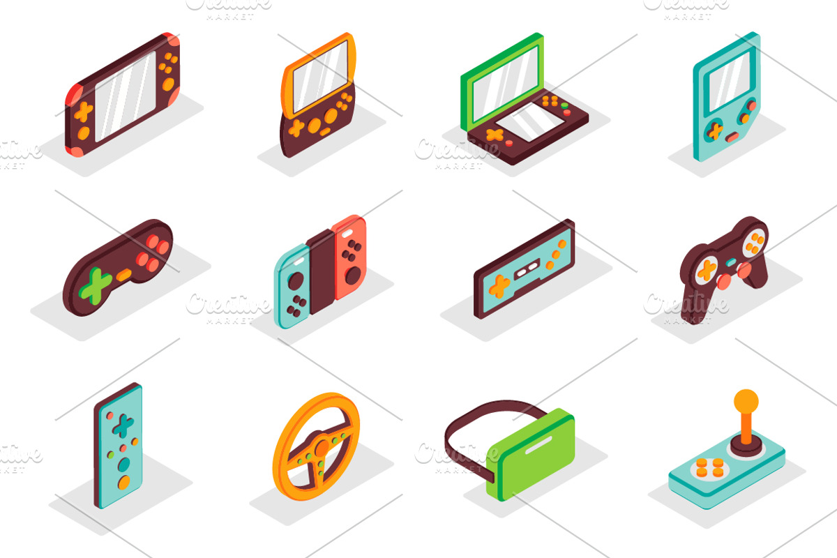Isometric Icons Pack, a Duotone Icon by alexdndz (Photo 3 of 15)