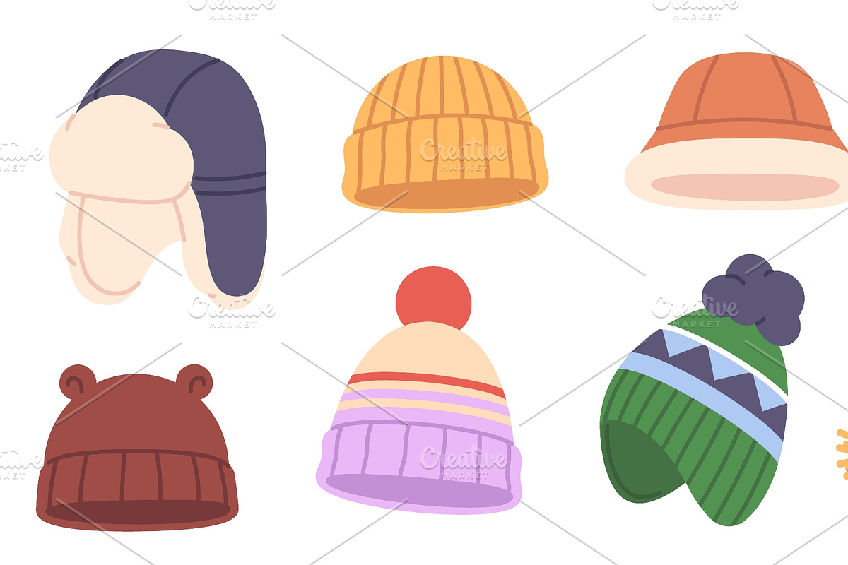 Winter hats. Warming head, an Object Illustration by LadadikArt (Photo 2 of 3)