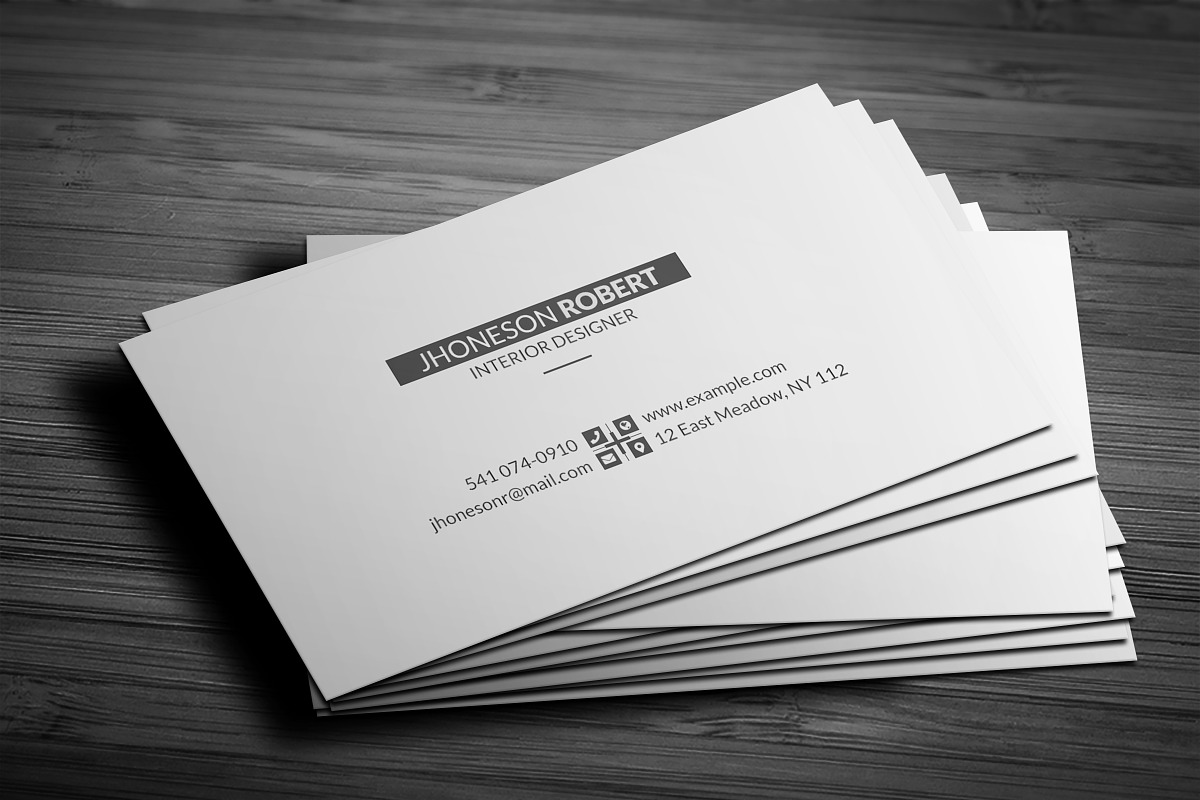 Minimal Business Card, a Business Card Template by Helal Shop (Photo 3 of 5)