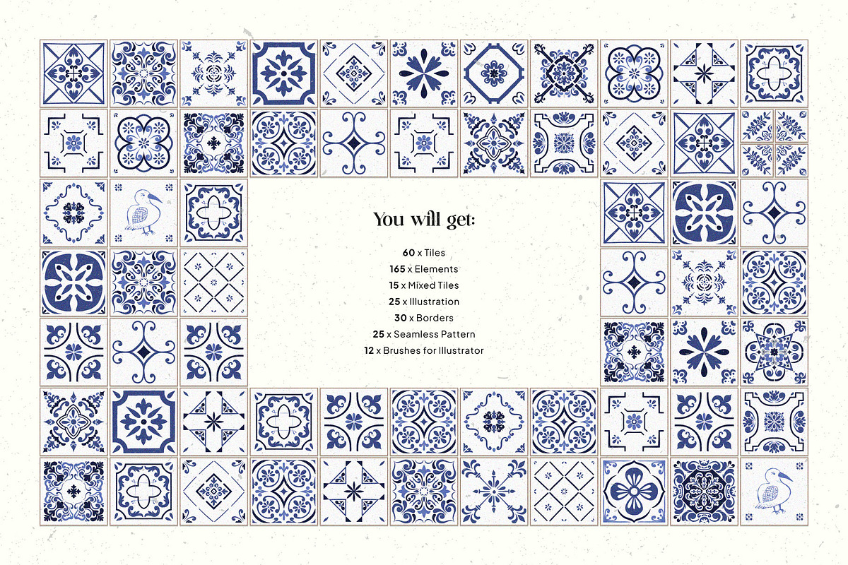 Azulejo Portugal | Tiles & Patterns, an Object Graphic by KetteCreate (Photo 3 of 20)