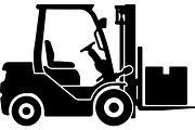 Forklift truck silhouette, a Transportation Illustration by abu67222 (Thumbnail 13 of 13)