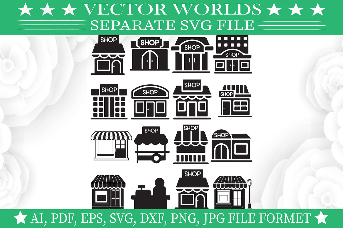 Shop Svg, Doakn, Mall Svg, an Object Graphic by VectorWorlds