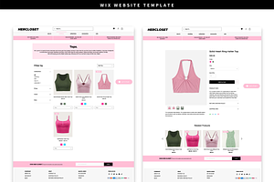 WIX Website Template Her Closet