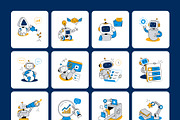 99 AI Flat Illustrations, a Technology Illustration by Vectors Market (Thumbnail 10 of 11)