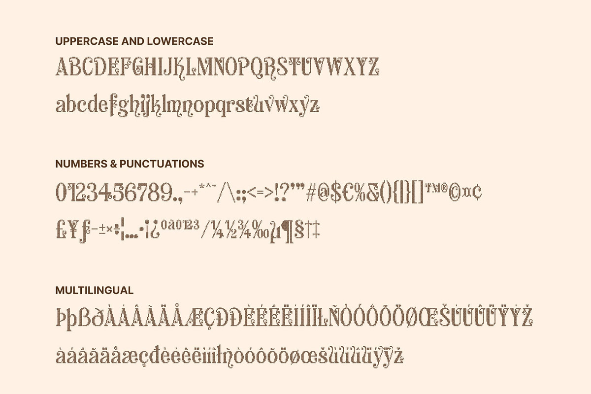 CS Aquary Stitched, a Serif Font by Craft Supply Co. (Photo 8 of 8)