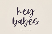 Hey Babes, a Script Font by Paul Hewitt (Thumbnail 1 of 7)
