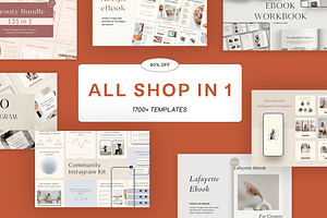 Canva Mega Bundle: 1700+ templates