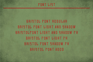 Bristol Vintage Label Typeface