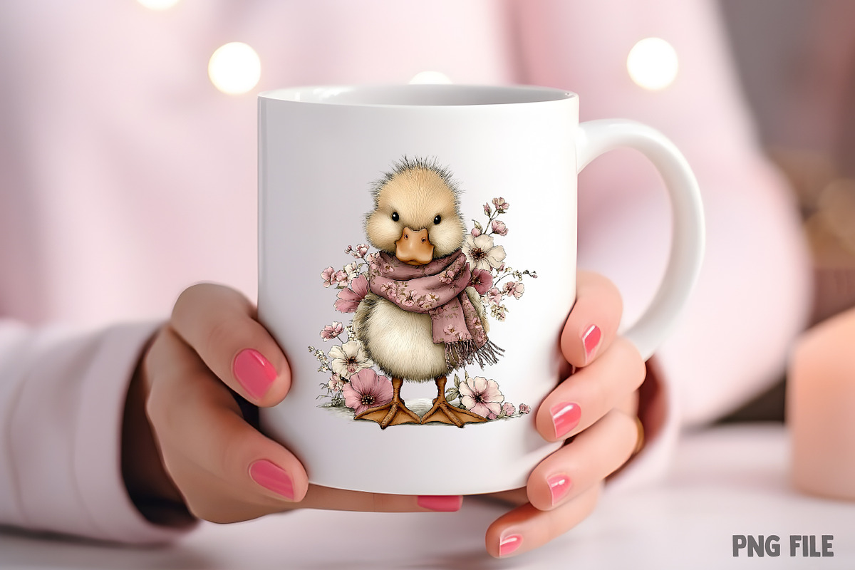 Cute Duck Spring Mood Clipart Png, an Illustration by Craft Nest (Photo 8 of 11)