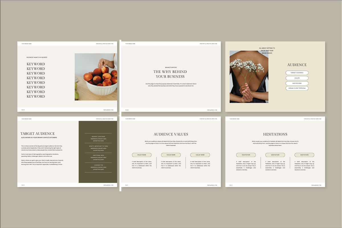 Branding Strategy Template + BONUS, a Presentation Template by Studio_Evergreen (Photo 7 of 12)