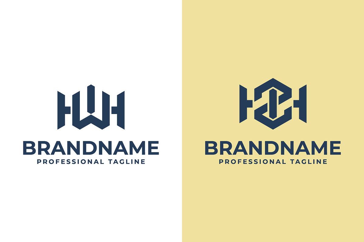 Letters HWI HZI Hexagon Logo, a Branding & Logo Template by Pray Art Design Studio