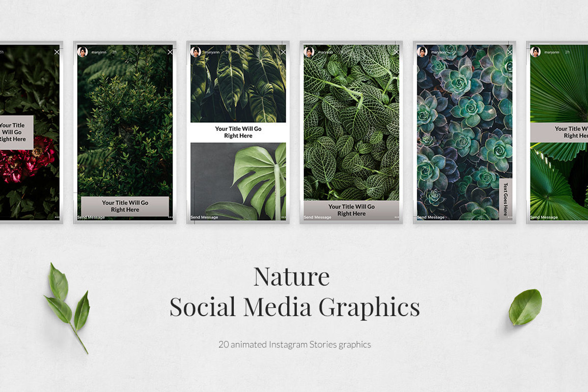 Nature Animated Instagram Stories, a Social Media Template by Social Corner Graphics (Photo 3 of 9)