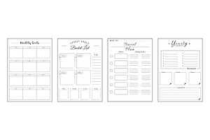 Priorities And Wishes Planner Pages