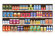 Supermarket. Food and drinks, a Graphic by Gurza SHOP (Thumbnail 2 of 8)