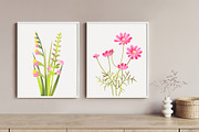 MEADOW FLOWERS: clipart & borders, a Seasonal Illustration by Elliko shop (Thumbnail 3 of 8)
