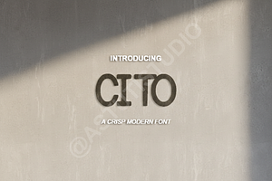 Cito - The Epitome of Modern Serif E, a Font by Astuti Studio