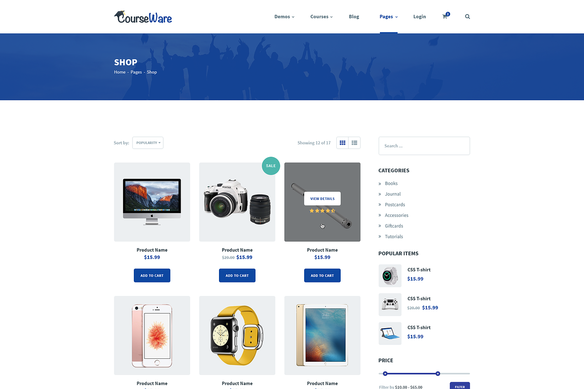 CourseWare - Learning PSD Template, a Landing Page Template by bigpsfan's SHOP (Photo 15 of 25)