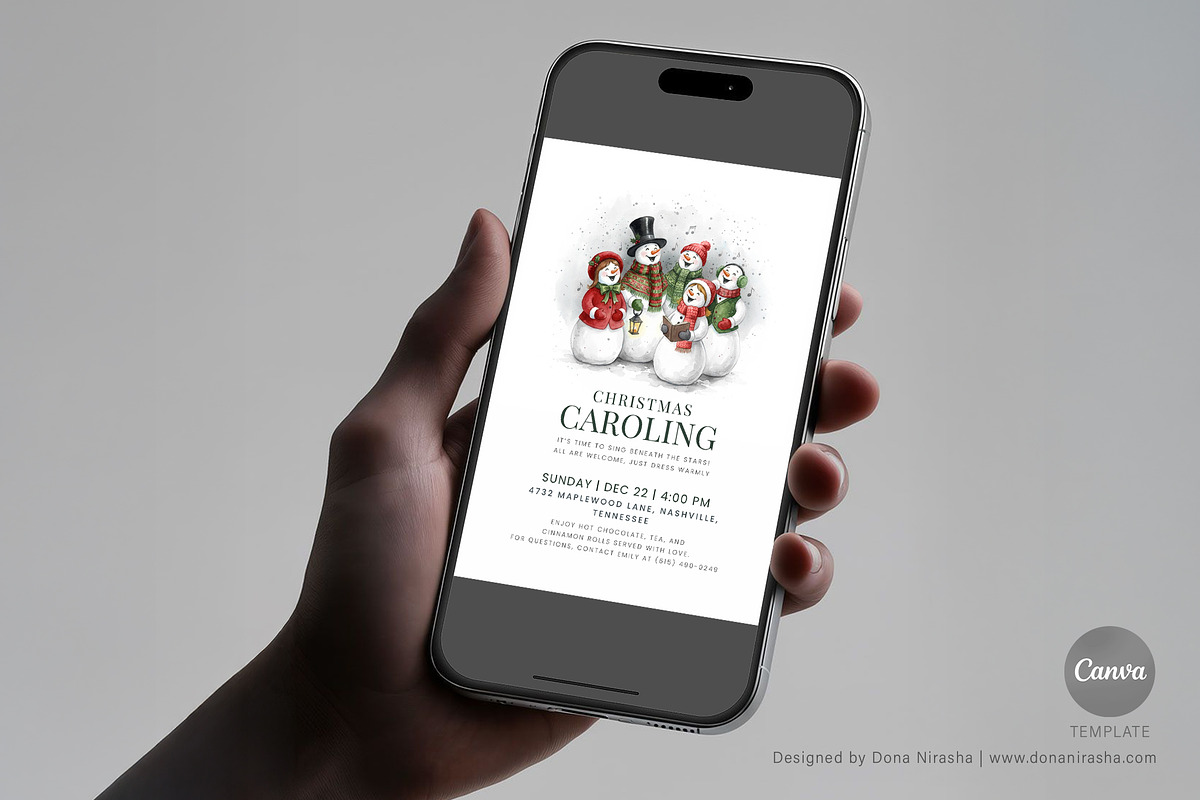 Christmas Invite Canva Temp - 29, a Marketing Template by BloomToLife By Dona (Photo 5 of 5)