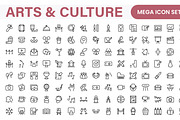 Arts and Culture Icon Set., an Outline Icon by Artnazu (Thumbnail 2 of 2)