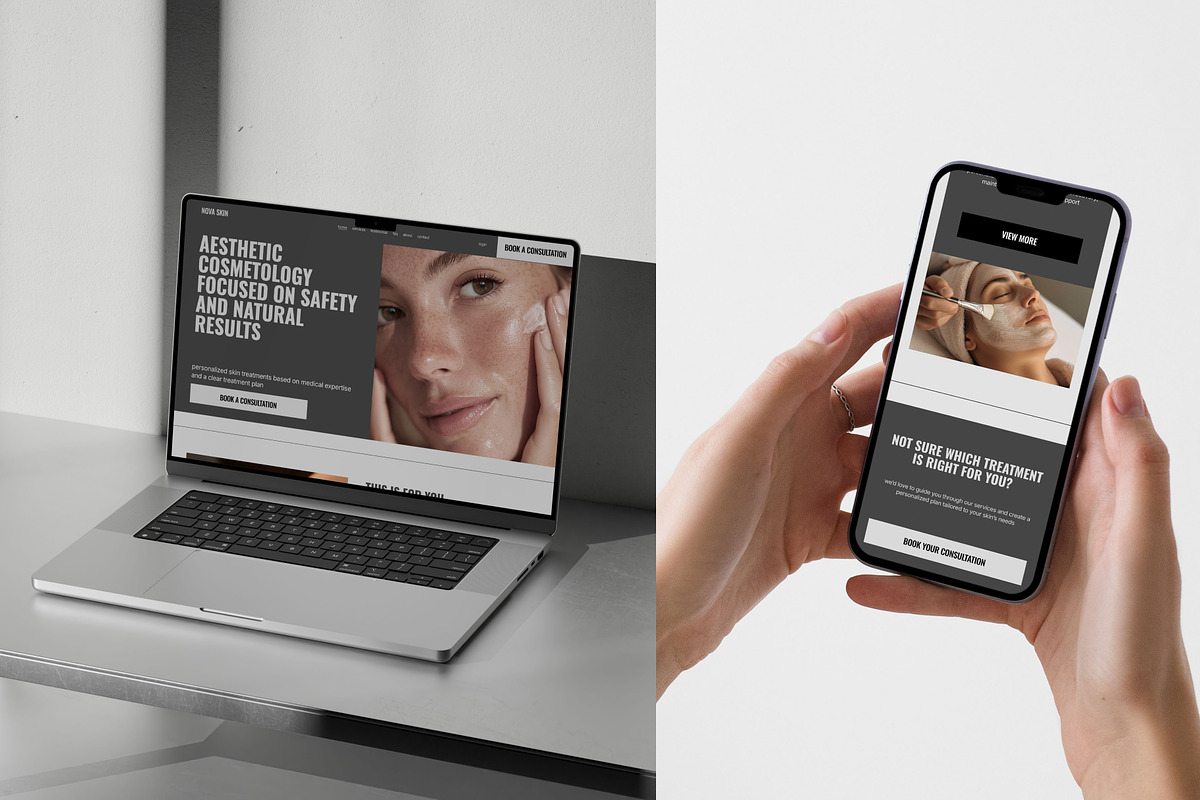 Aesthetic Medicine & Skincare Design, a Squarespace Template by Maria S. Studio (Photo 9 of 9)