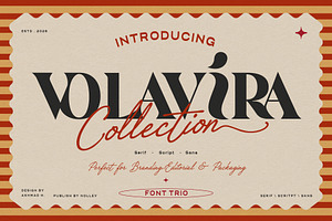 Volavira Font Collection - Font Trio
