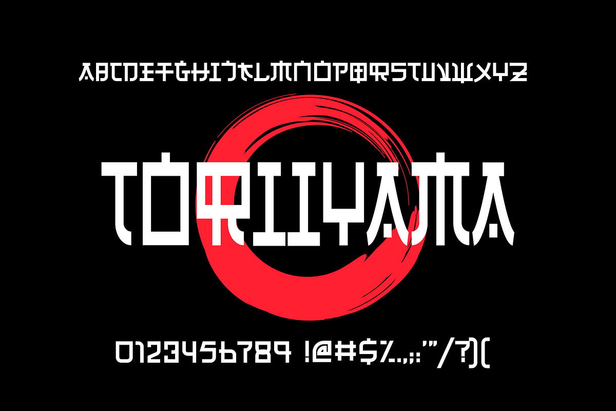 Toriiyama - Japanese Style Font, a Symbol Font by Artnivora.Std (Photo 2 of 4)