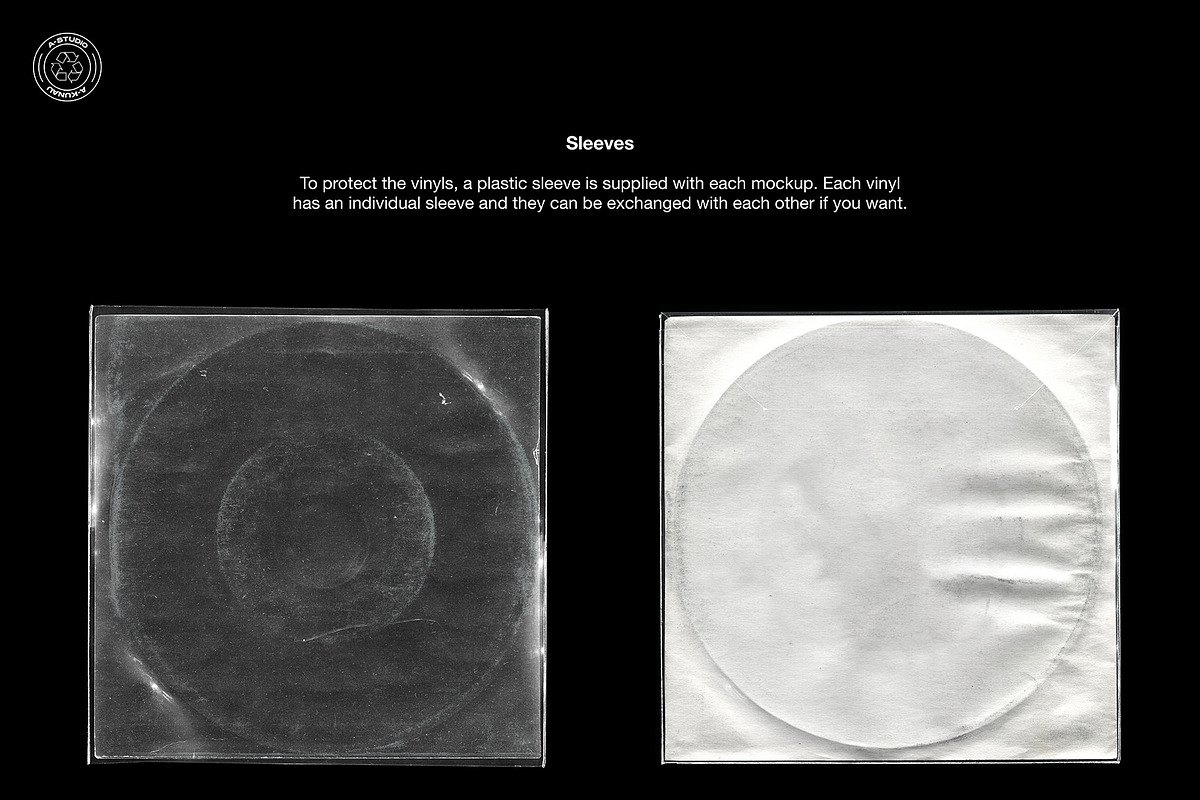 Vinyl Mockup Pack 4 in 1, a Packaging Mockup by A-Studio (Photo 4 of 13)
