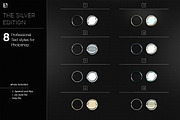 Silver Photoshop Layer Styles, a Layer Style Add-On by Egotype (Thumbnail 2 of 4)
