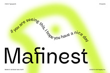 Mafinest - Modern Grotesk