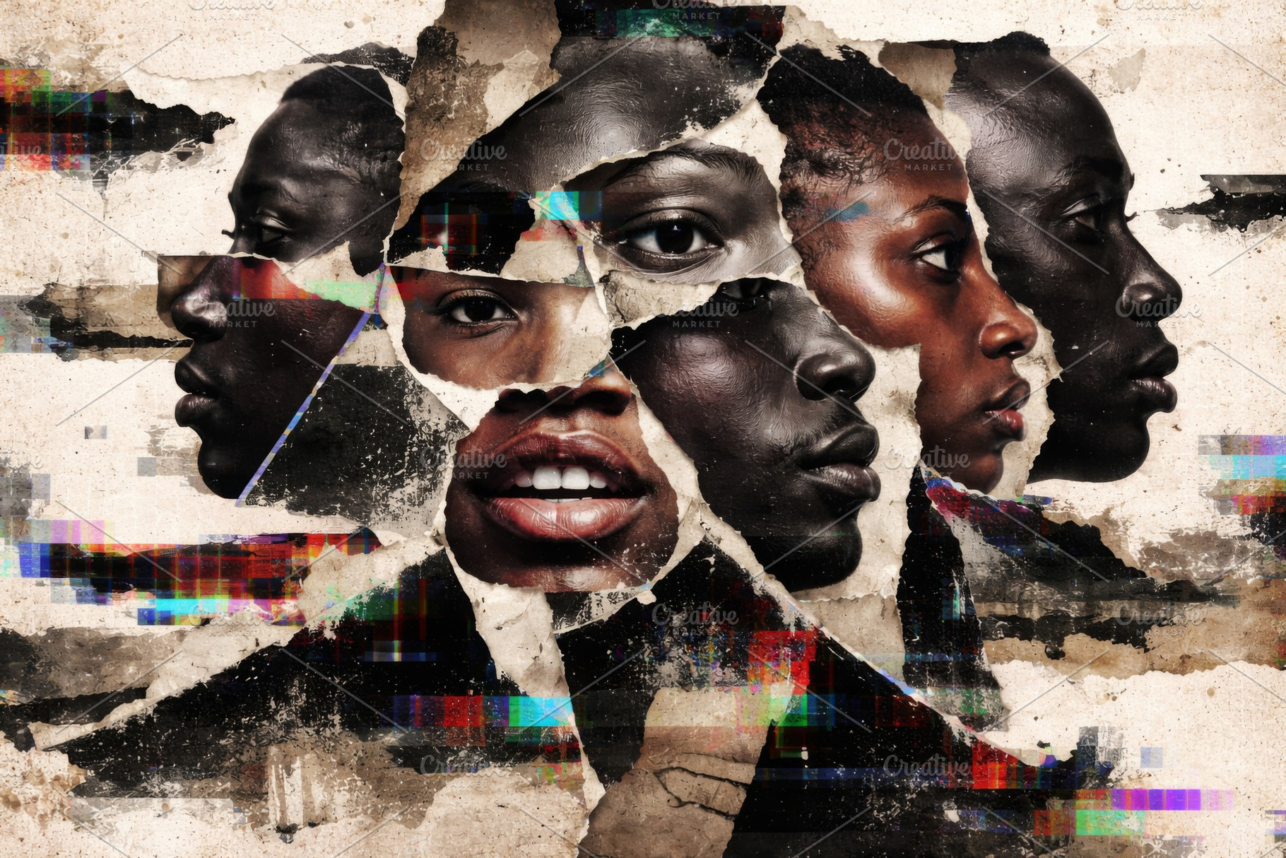 Artificial intelligence highlights and distorts human identity c, a Photo by Dvoevnore photos