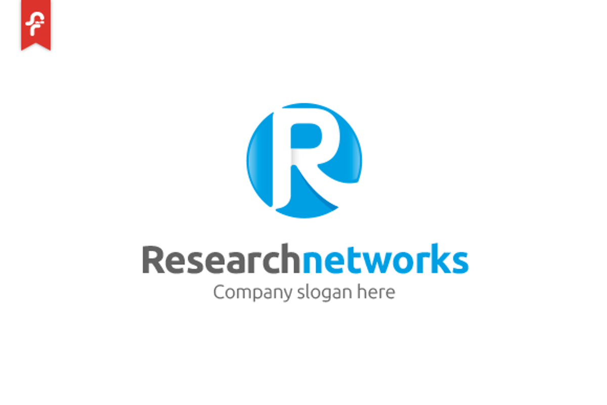 Research Networks Logo, a Branding & Logo Template by ft.studio