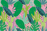 Tropical Leaves, pattern, prints, a Decorative Illustration by Barkova Nadya (Thumbnail 4 of 7)