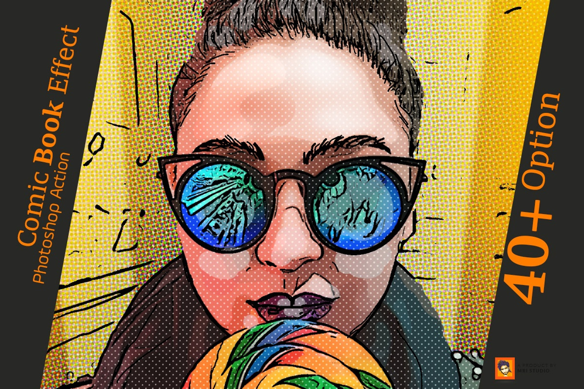 Comic Book Effect Photoshop Action, an Action Add-On by MRI STUDIO (Photo 3 of 11)