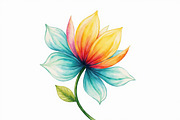 Retro Groovy Flowers Bundle, an Illustration by Amazin_art (Thumbnail 10 of 11)