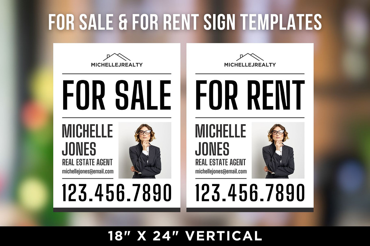 Real Estate for Sale Yard Signs, a Marketing Template by CreativeVinesStore (Photo 3 of 5)