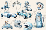 TURBO KID RACERS CLIPART BUNDLE, a Graphic by Daring Digies (Thumbnail 3 of 5)