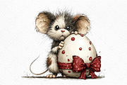 Whimsical Easter Mouse Clipart Png, an Illustration by Craft Nest (Thumbnail 10 of 11)